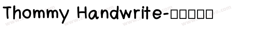 Thommy Handwrite字体转换